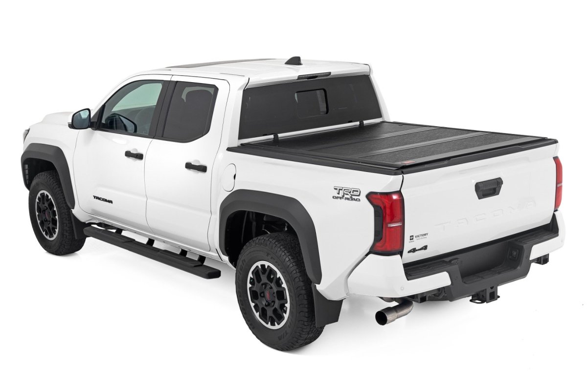 Toyota Tacoma Bed Cover - Rough Country - Hard Low-Profile Tri-Fold (6' Bed) - '24-'26